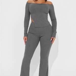 Fashion Nova Jianna Ribbed Pant Set